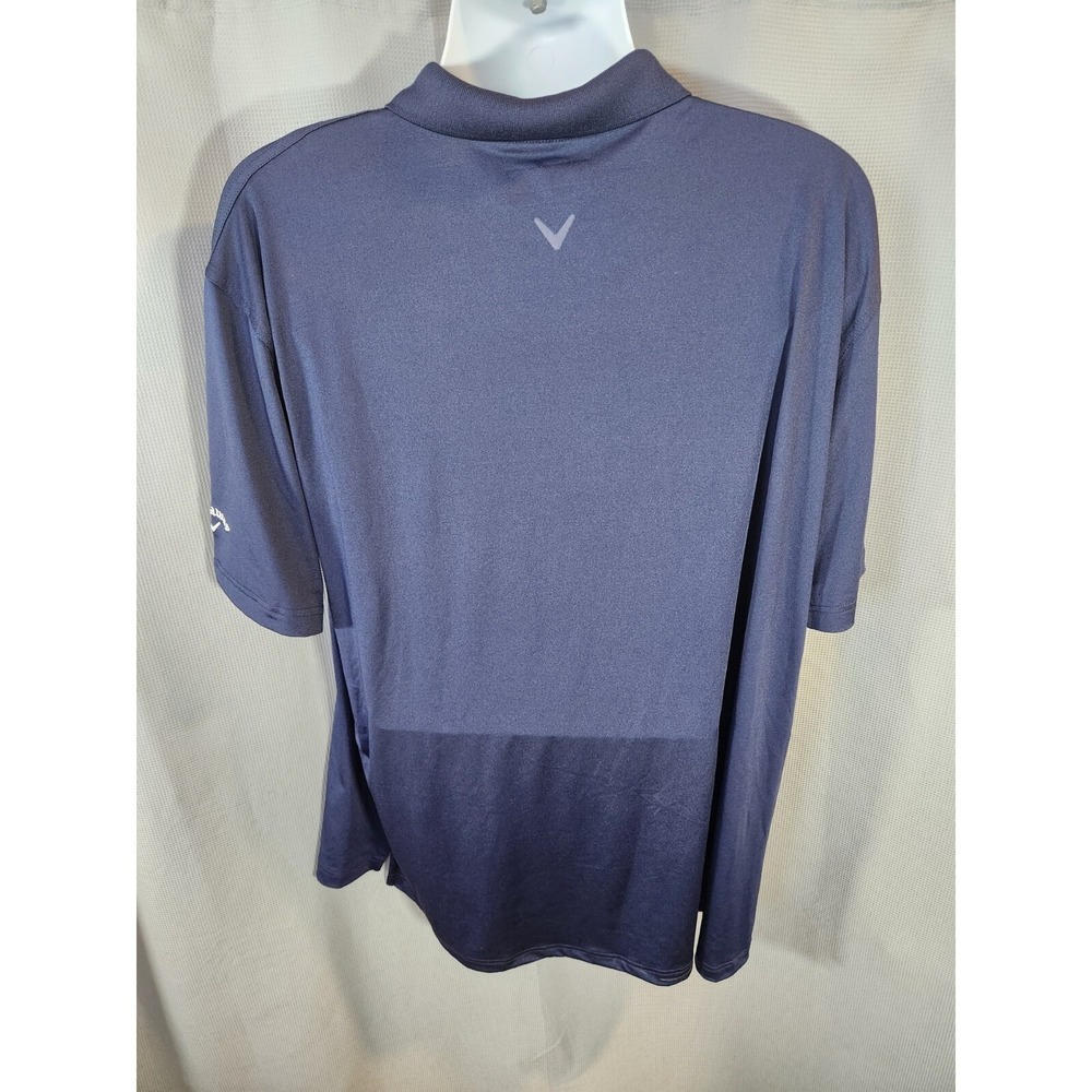 Callaway Golf Polo‎ Opti Dri  shirt navy blue men's size XXL - Picture 2 of 6